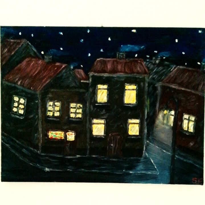 Gute Nacht von Christliche Malerei-Sebastian Fidomski